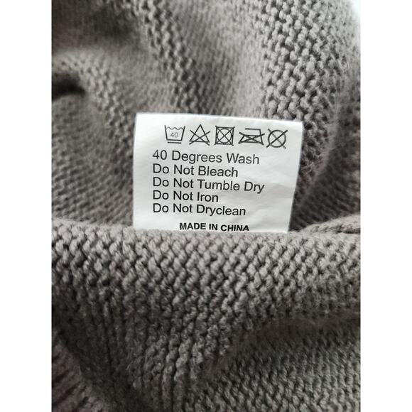 HillFlint Boston Collegiate Knitted Sweater Mens L Gray Red Crew Neck University - Picture 10 of 10